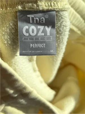 TNA Cozy Fleece Joggers Yellow Size M thumbnail 2