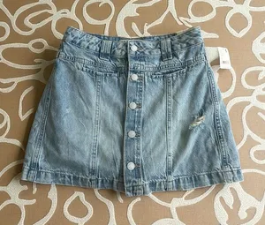FREE PEOPLE Light Blue We The Free Denim Skort Size 27 NEW NWT thumbnail 1