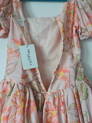 Mika & Gala Floral Puff Sleeve Mini Dress thumbnail 8