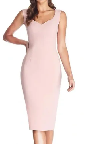 Dress The Population Elle Sheath‎ Dress Sweatheart Neckline Pink NEW Size XL thumbnail 1