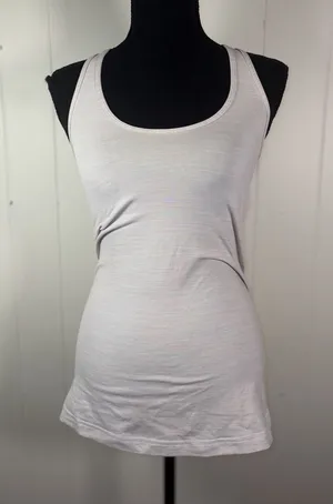 Lululemon Racerback Tank light pink faint stripe 6 thumbnail 1