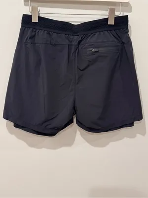 Novel Size Medium Athletic Shorts Double Lined Black thumbnail 3
