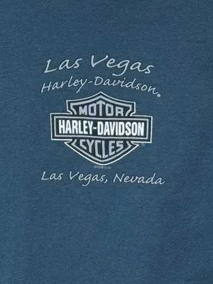 HARLEY-DAVIDSON Las Vegas Tank Top L Teal EUC thumbnail 8