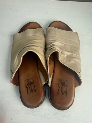 Miz Mooz Dandelion Leather Wide Width Slide Sandals Size 36W thumbnail 7