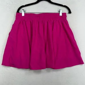 SSYS The Label L Athletic Skort Hot Pink Pocket Activewear Mini Skirt Pickleball thumbnail 7