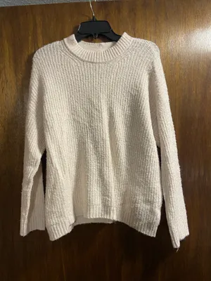 American Eagle Cream Oversized Mock Neck Sweater thumbnail 1