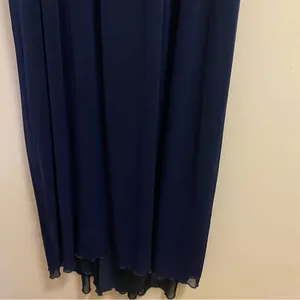 Emerald Sundae Womens Formal Maxi Dress S 32” Navy Blue Lace Sequin Top Pleated thumbnail 9