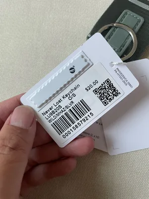 Lululemon Never Lost Keychain - Willow Leaf/Meadow Haze/Silver thumbnail 4