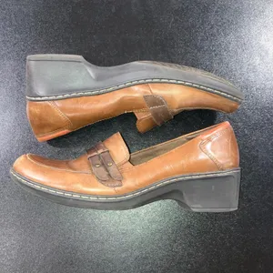 Cobb Hill by New Balance Deidre Leather Loafers Women 8.5 Keeper‎ Brown Heels thumbnail 4