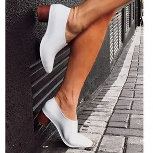 Melissa Womens 6 White Brown Mid Pump Shoes thumbnail 2