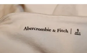 Women's Abercrombie & Fitch White Cotton Twisted Crop Top Tank Top Size Small S thumbnail 3
