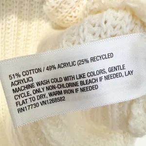 Wild Fable Sweater‎ Size XS Cream Knit Flare Sleeve Rolled Hem Crop Garden Party thumbnail 5