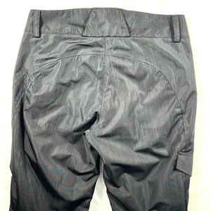 Obermeyer Women Metallic Grey Black Ski Snow Pants RECCO Size 8 Cargo Insulated thumbnail 5