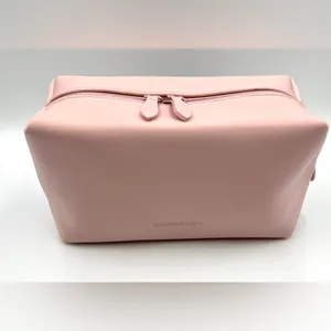 NEW! Burberry Clutch Toiletry Bag Cosmetic Pouch Travel Case ~ Pink 💞 thumbnail 2