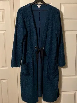 Xhilaration textured long front tie cardigan thumbnail 1