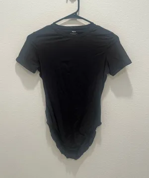 Skims Black Short-Sleeve womens Bodysuit Tee Size M thumbnail 1
