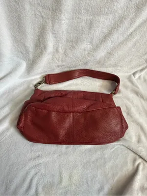HOBO International Leather Shoulder Bag Maroon thumbnail 4