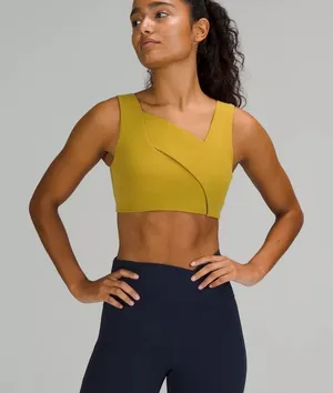 Lululemon Nulu Cross-Front Yoga Bra : Light Support, B/C Cup - Auric Gold thumbnail 1