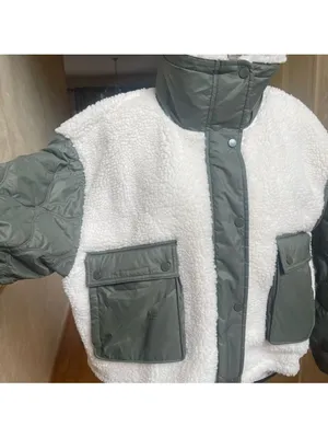 Athleta Quilted Sherpa Fleece Hybrid Jacket XL Sage Green Gorpcore, Quiet Luxury thumbnail 14