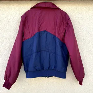 Vintage White Stag Ski Jacket Men's L Maroon Blue thumbnail 9