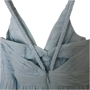 Azazie Sky Blue Size C 6/8 Braided Strap Maxi Dress Bridesmaid Prom Occasion thumbnail 6