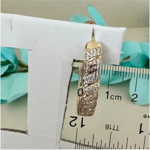 14K Gold Plated Women's Earring Hoop Round‎ thumbnail 6