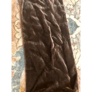 Vintage Talbot's Silk Scarf - Fringed, Green Brown Paisley, 61 inches long thumbnail 7