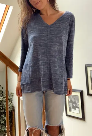 Blue Casual Long Sleeve Size XL thumbnail 5
