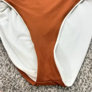 Nike Explore Wild Cutout Swimsuit Womens LG‎ Beige One Piece Beach Vacation thumbnail 14