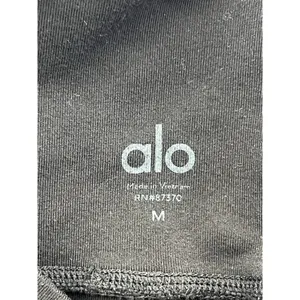 Alo Yoga Women's Black High Waisted Moto Legging Pants Medium Athleisure Yoga thumbnail 13