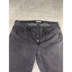madewell 9in high rise skinny 36 Tall Button‎ Fly Fray thumbnail 4