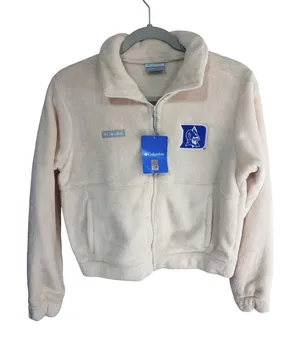 Columbia Jacket Duke Blue Devils Fireside Full Zip Women's Small Chalk thumbnail 1