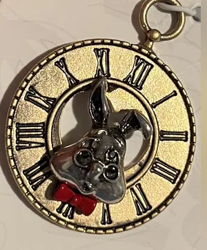 NWT / NIP Disney “The White Rabbit” from Alice in Wonderland Jewelry Charm thumbnail 1