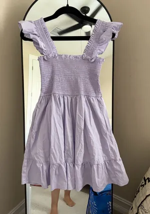 miami Lilac Ruffle-Strap Smocked Dress thumbnail 1