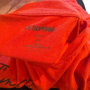 LE SUPERBE Persimmon Tourist Tee I’m not a tourist I live here XS thumbnail 4