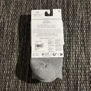 Alo Yoga Unisex Half Crew Sock Athletic Heather Grey Size Medium NEW thumbnail 2
