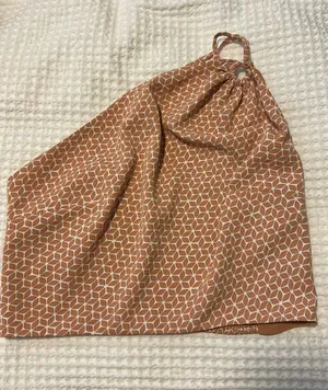 Abercrombie Pink Patterned One Shoulder Top thumbnail 1