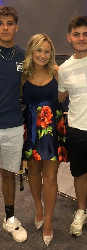 Floral Dress Blue Size 4 thumbnail 3