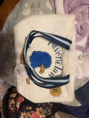 Miniso Harry Potter Ravenclaw Faux Fur Tote Bag thumbnail 1