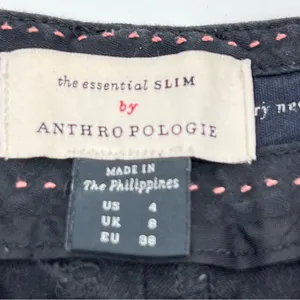 Anthropologie Women’s Black Slim Fit Cigarette Pants-Size 4 thumbnail 10