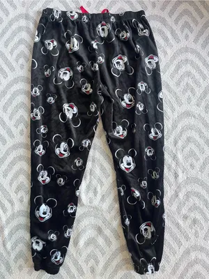 DISNEY Mickey Mouse Women’s Black Sleep Jogger Pants Medium thumbnail 2