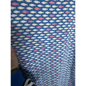 Sailor Sailor‎ Lucille Fish Print Dress Size M Blue White Pink Fish Nautical thumbnail 4
