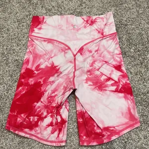 Balance athletica hot pink tie dye oasis biker short thumbnail 5