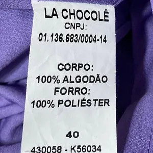 La Chocole Women's Purple High Waisted Wide Leg Trousers Cargo Pants Size 40 thumbnail 5