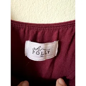 Oh Polly Elva Modal Sweetheart Neck Cowl Waist Maxi Dress in Wine Size XL thumbnail 10