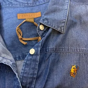 NWOT Pendleton round up let‎ er buck chambray top thumbnail 4