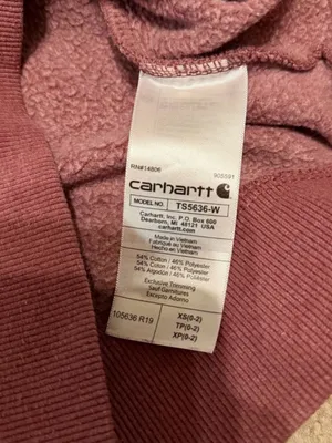 Carhartt Rain Defender Sweatshirt Womens XS Red Graphic Crewneck thumbnail 4