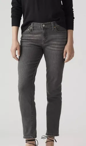 Levi’s Boyfriend Jeans Dark Grey Women’s 28 thumbnail 1
