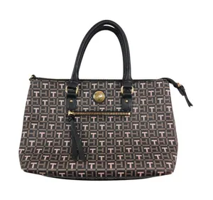 Tommy Hilfiger Monogram‎ Satchel Tote Bag – Brown/Black thumbnail 1