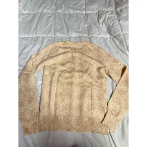 VINTAGE Gap Wool Angora Cardigan Sweater Women S Cream‎ Rhinestone A1-0031 thumbnail 6